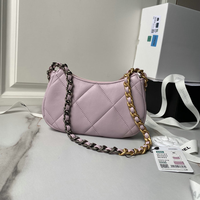 Chanel 19 Clutch With Chain Pink AP3763