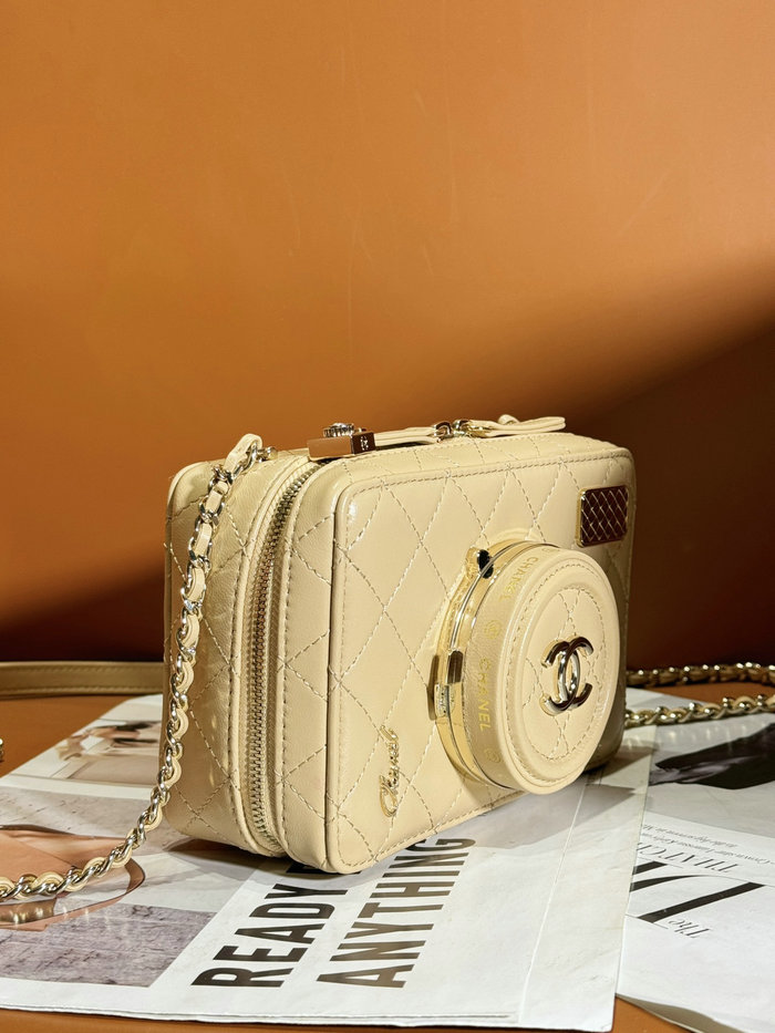 Chanel Camera Bag Beige AS4817