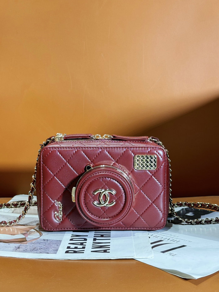 Chanel Camera Bag Red AS4817