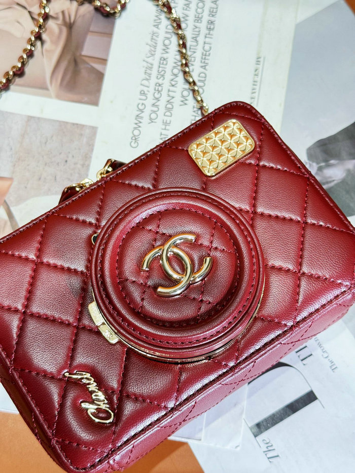 Chanel Camera Bag Red AS4817