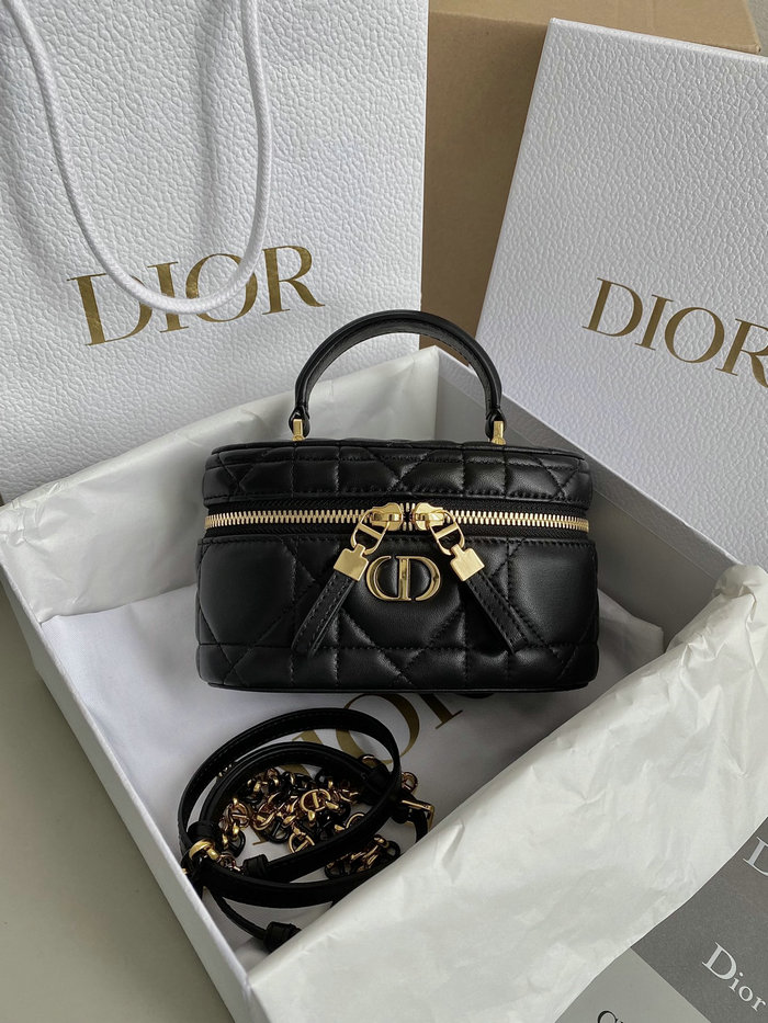 Dior Caro Mini Vanity Case Black S5198