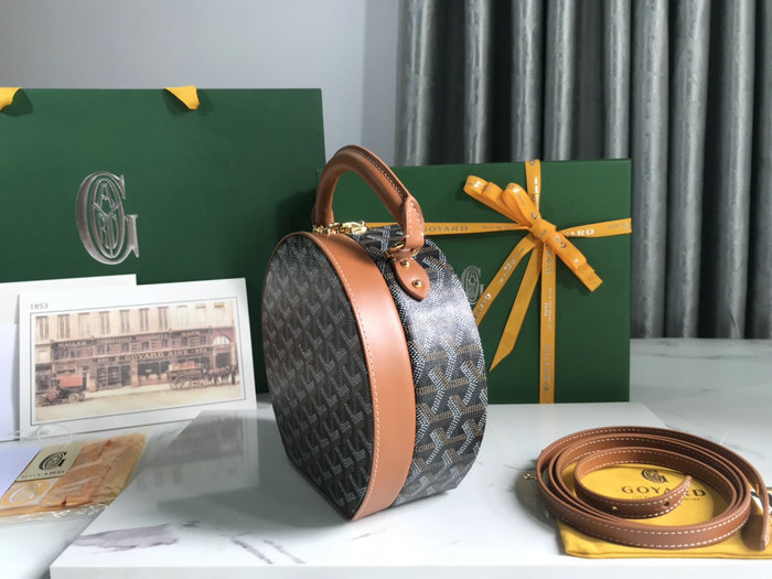 Goyard Alto Hatbox Trunk Bag G11840 Brown