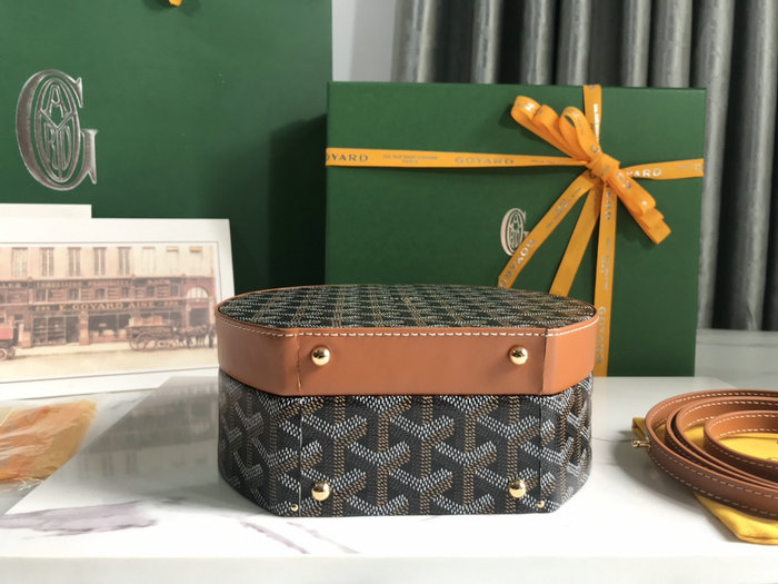 Goyard Alto Hatbox Trunk Bag G11840 Brown