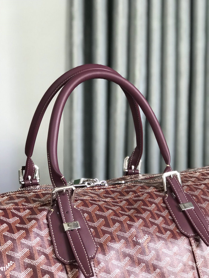 Goyard Croisiere 50 Duffle Bag G191971 Burgundy