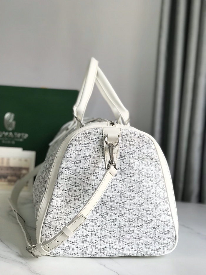 Goyard Croisiere 50 Duffle Bag G191971 White