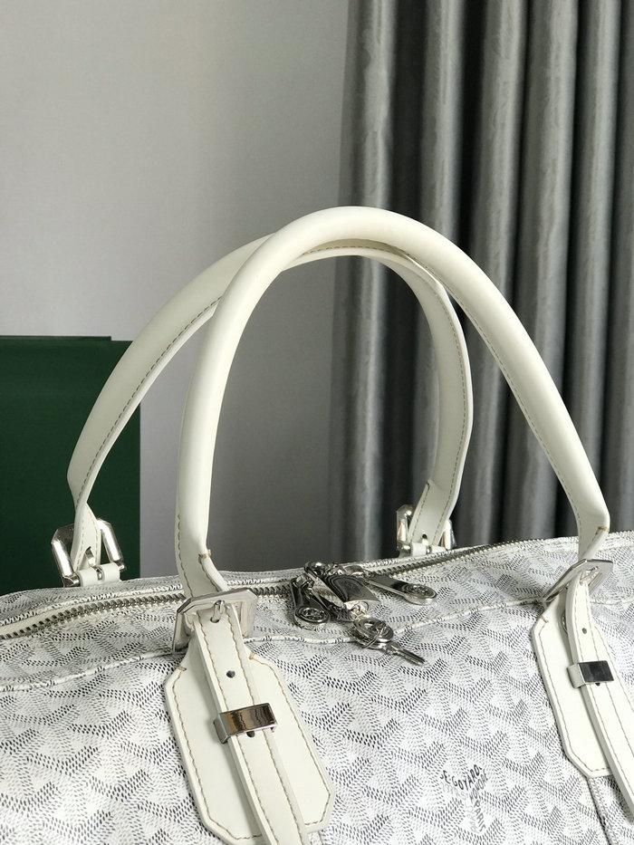 Goyard Croisiere 50 Duffle Bag G191971 White