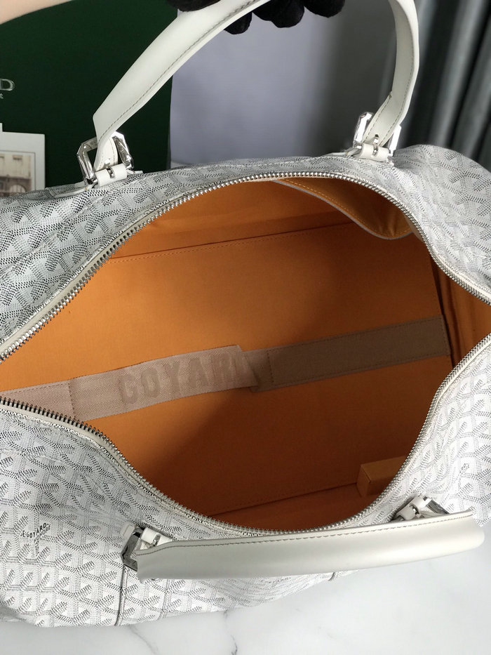 Goyard Croisiere 50 Duffle Bag G191971 White