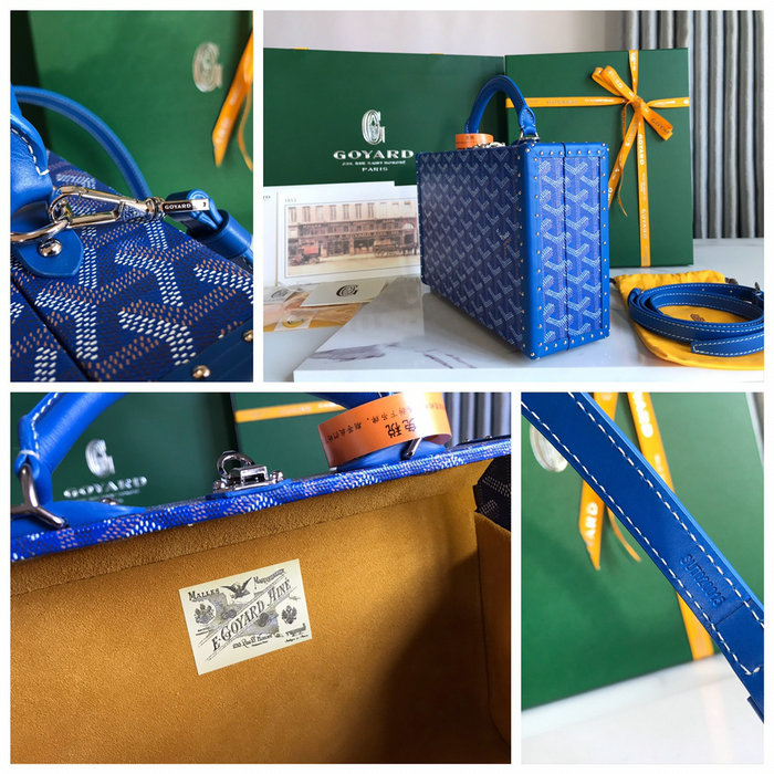 Goyard Grand Hotel Trunk Bag G020015 Blue