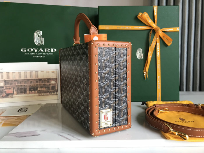 Goyard Grand Hotel Trunk Bag G020015 Brown