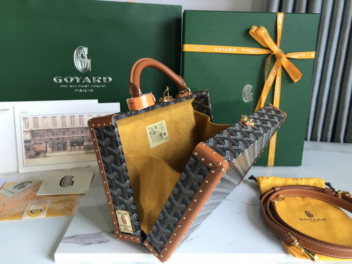 Goyard Grand Hotel Trunk Bag G020015 Brown