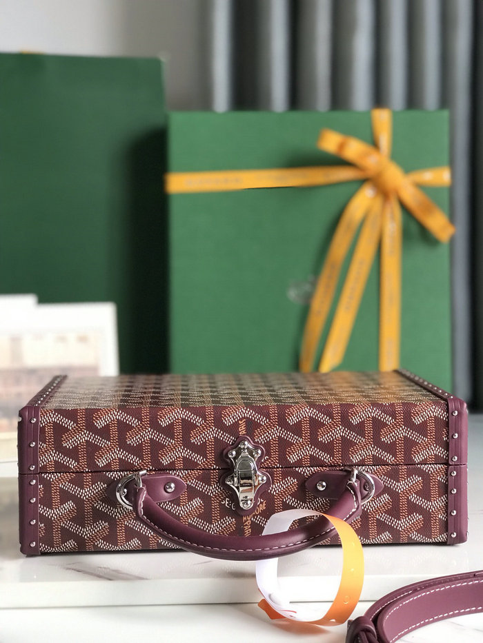 Goyard Grand Hotel Trunk Bag G020015 Burgundy