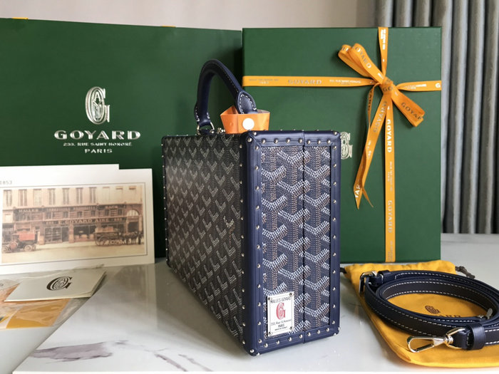 Goyard Grand Hotel Trunk Bag G020015 Navy