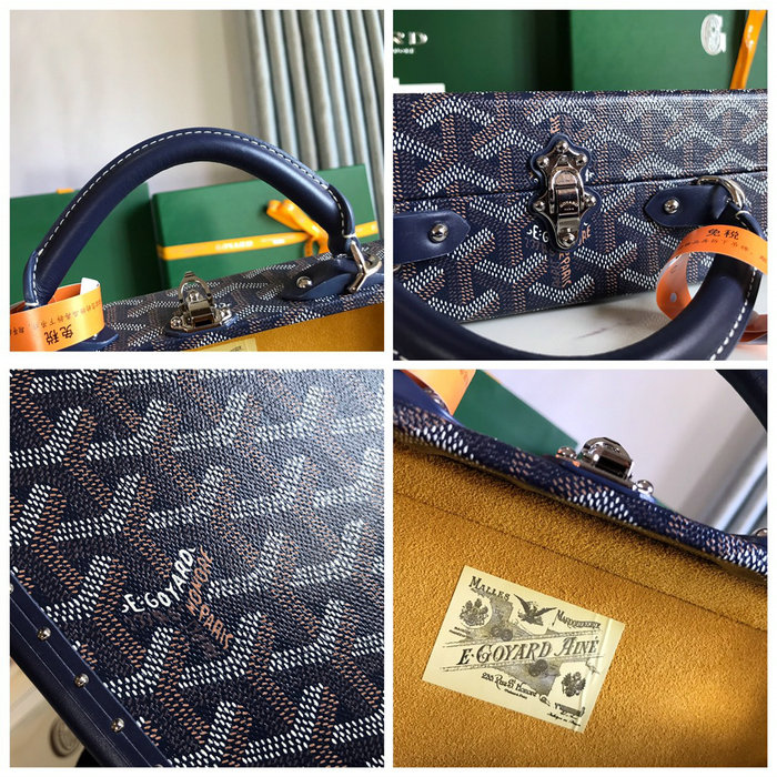 Goyard Grand Hotel Trunk Bag G020015 Navy