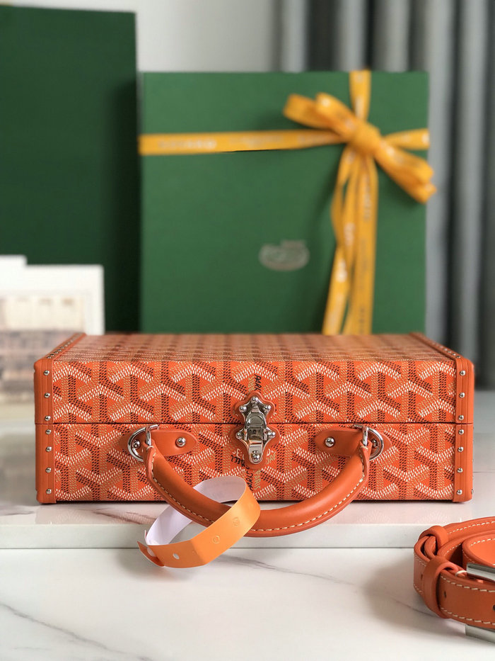 Goyard Grand Hotel Trunk Bag G020015 Orange