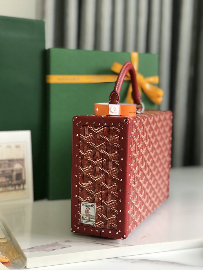 Goyard Grand Hotel Trunk Bag G020015 Red