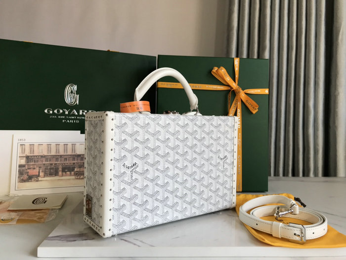 Goyard Grand Hotel Trunk Bag G020015 White