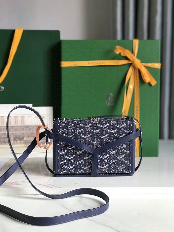 Goyard Minaudiere Trunk Bag G020177 Navy