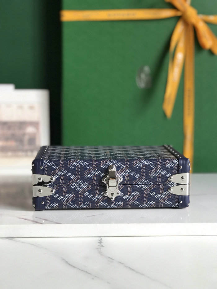 Goyard Minaudiere Trunk Bag G020177 Navy