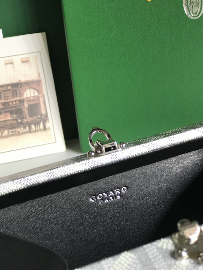 Goyard Minaudiere Trunk Bag G020177 Silver