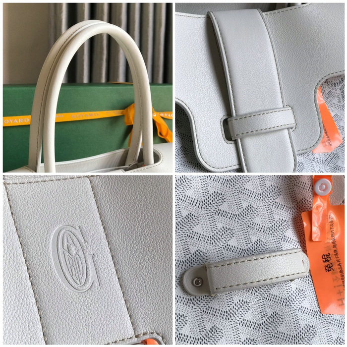 Goyard Saigon Tote Bag G020236 White