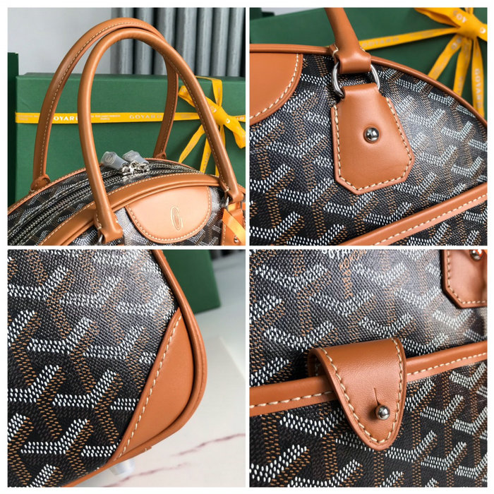 Goyard Saint Jeanne MM Bowler Brown G020299