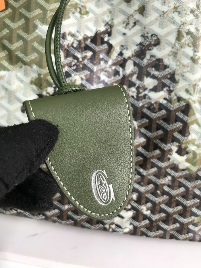 Goyard Saint Louis Tote with Print Green G6001