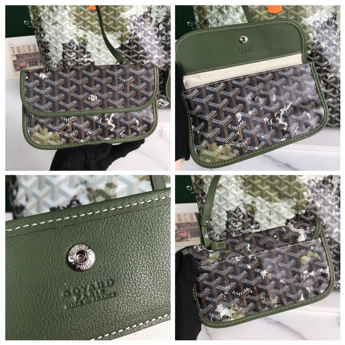 Goyard Saint Louis Tote with Print Green G6001