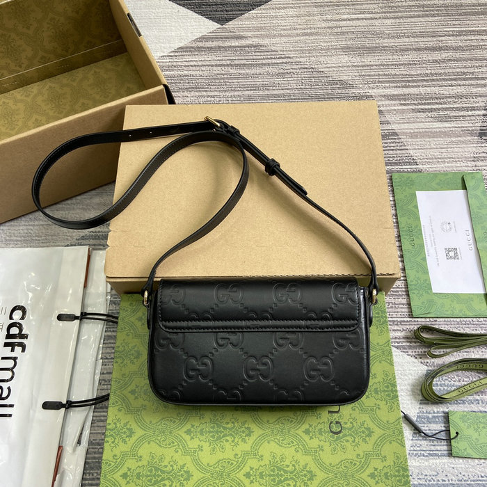 Gucci GG Super Mini Shoulder Bag Black 772794