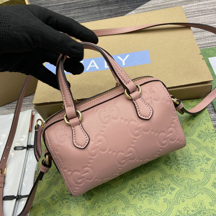 Gucci GG Super Mini Top Handle Bag Rose 790130