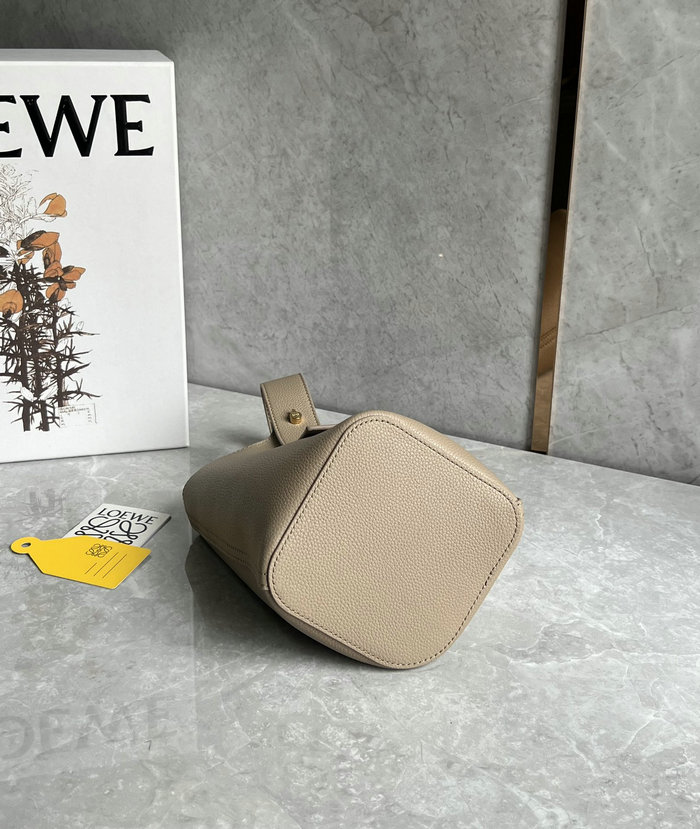 Loewe Mini Pebble Bucket Bag Beige L051701