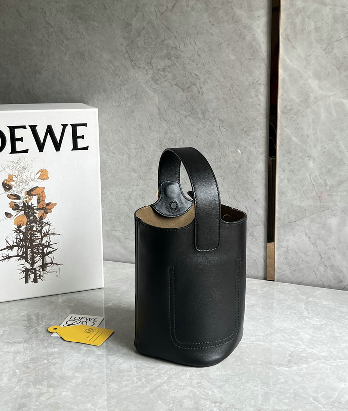 Loewe Mini Pebble Bucket Bag Black L051701