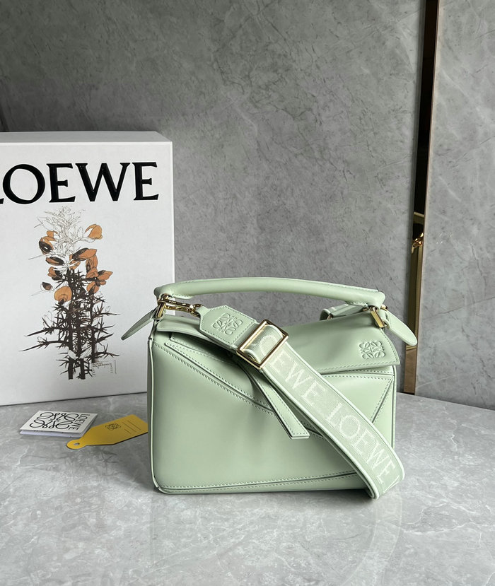 Loewe Small Puzzle Bag Green L051702