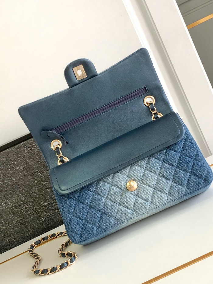 Medium Chanel Denim Bag Blue A1112