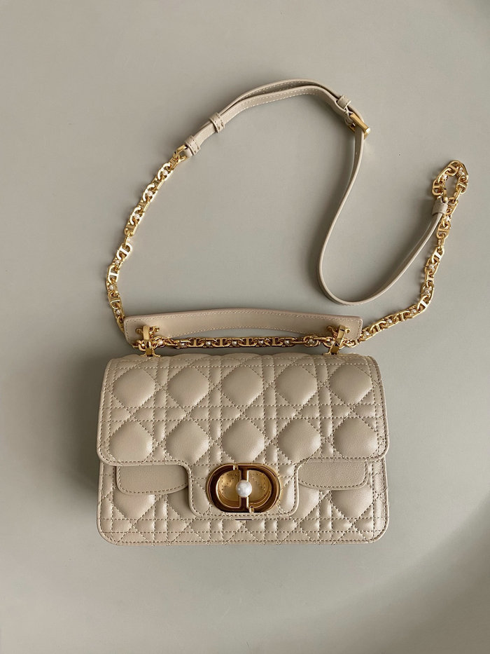 Small Dior Jolie Top Handle Bag Beige D6551