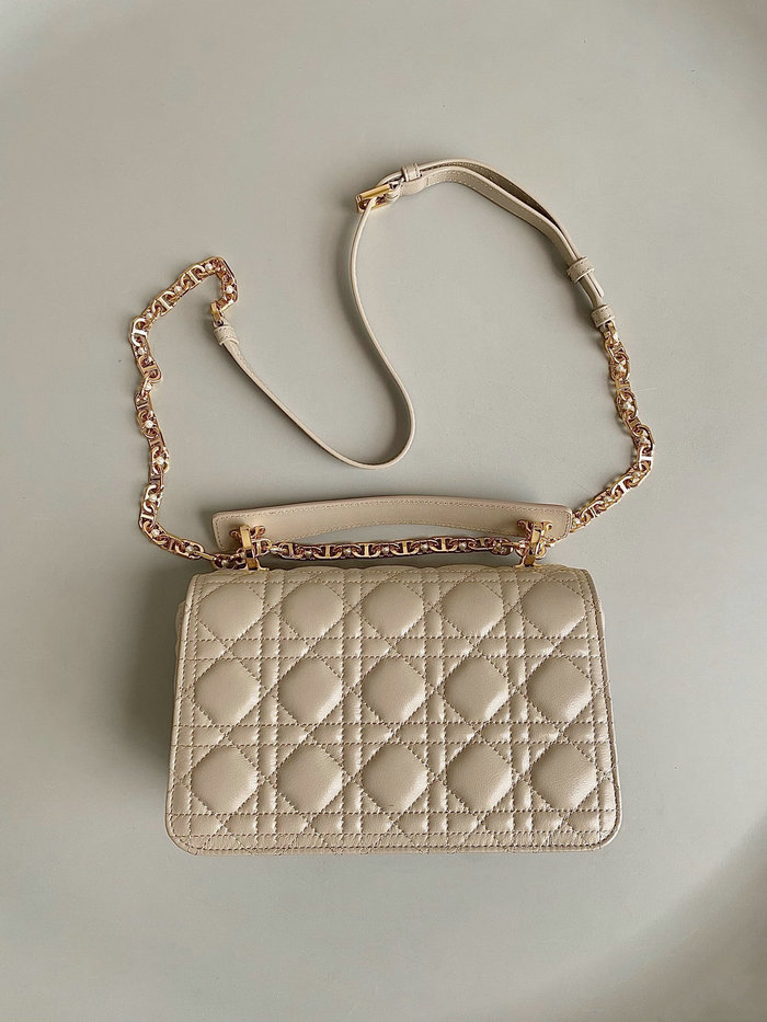 Small Dior Jolie Top Handle Bag Beige D6551