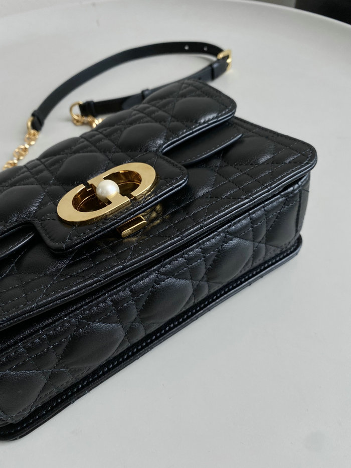 Small Dior Jolie Top Handle Bag Black D6551