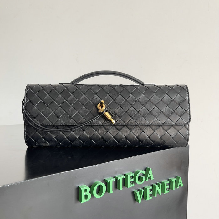 Bottega Veneta Long Clutch Andiamo 741511 Black