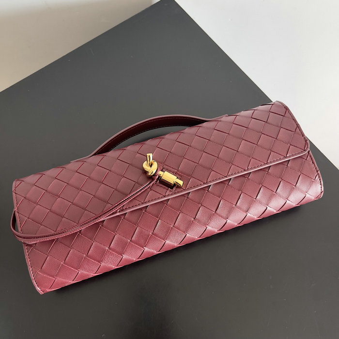 Bottega Veneta Long Clutch Andiamo 741511 Cherry