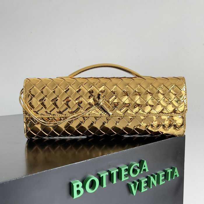 Bottega Veneta Long Clutch Andiamo 741511 Gold