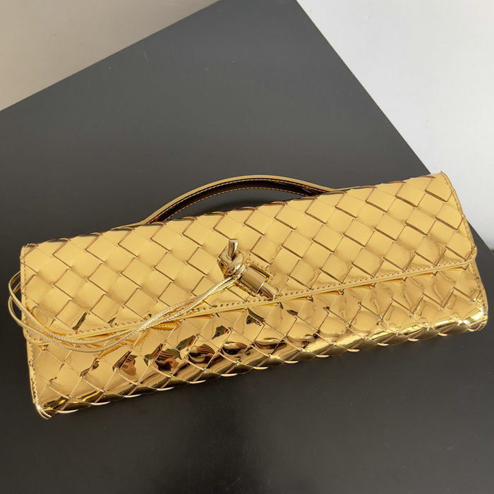 Bottega Veneta Long Clutch Andiamo 741511 Gold