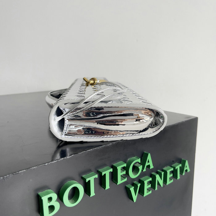 Bottega Veneta Long Clutch Andiamo 741511 Silver