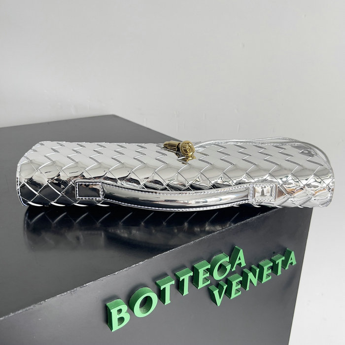 Bottega Veneta Long Clutch Andiamo 741511 Silver