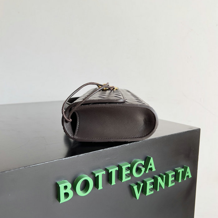 Bottega Veneta Long Clutch Andiamo 741511 coffee