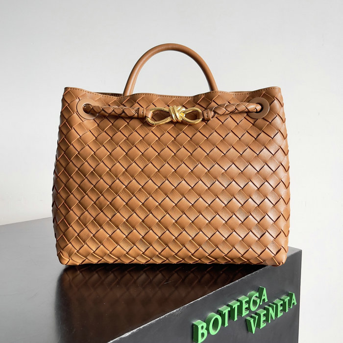 Bottega Veneta Medium Andiamo Tote Bag B743572 Brown