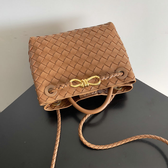 Bottega Veneta Small Andiamo Tote Bag B786008 Brown