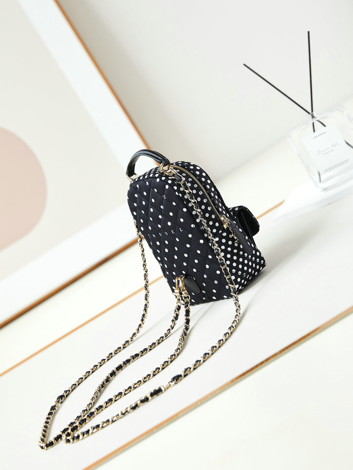 Chanel Fabric Mini Backpack AP3753 Black