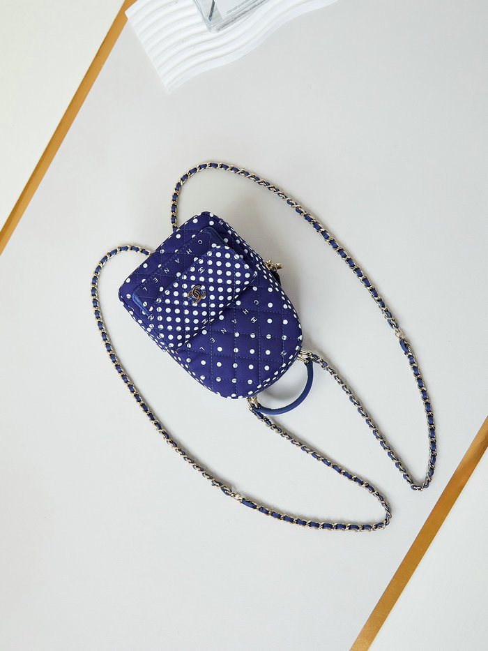 Chanel Fabric Mini Backpack AP3753 Blue