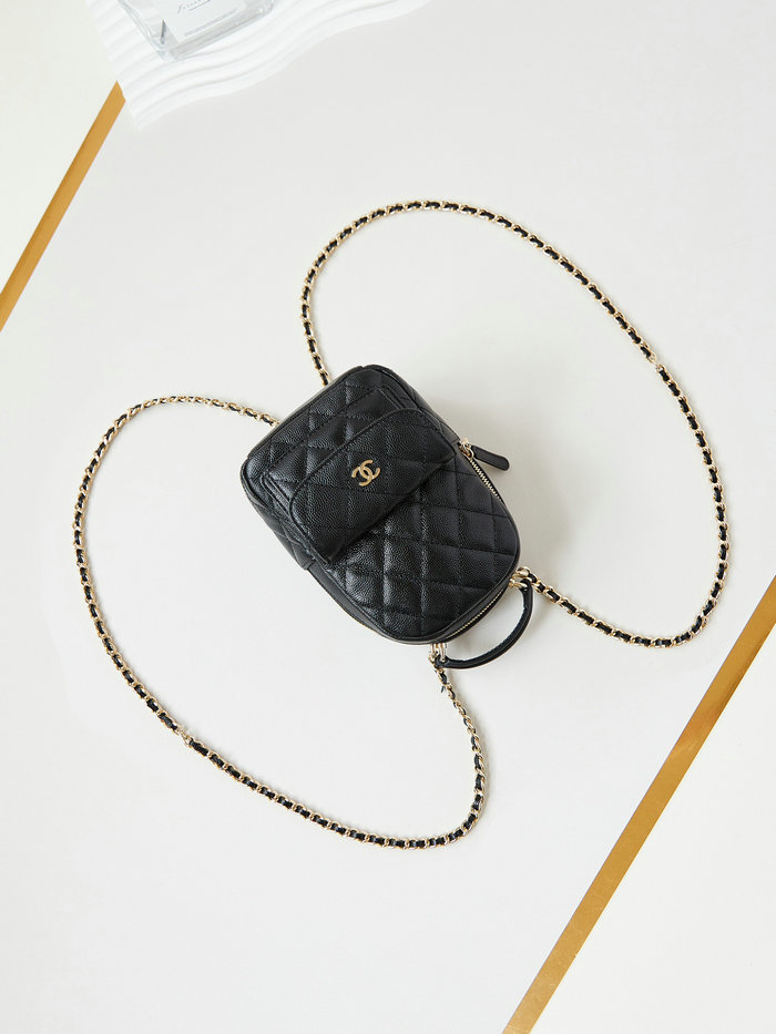 Chanel Grain Calfskin Mini Backpack AP3753 Black