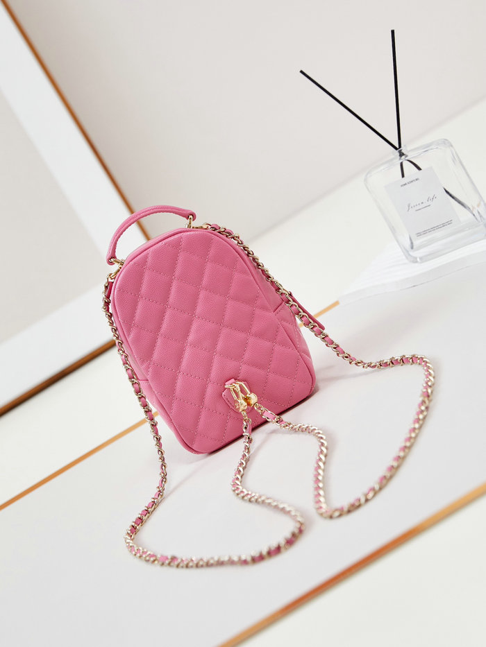 Chanel Grain Calfskin Mini Backpack AP3753 Rose