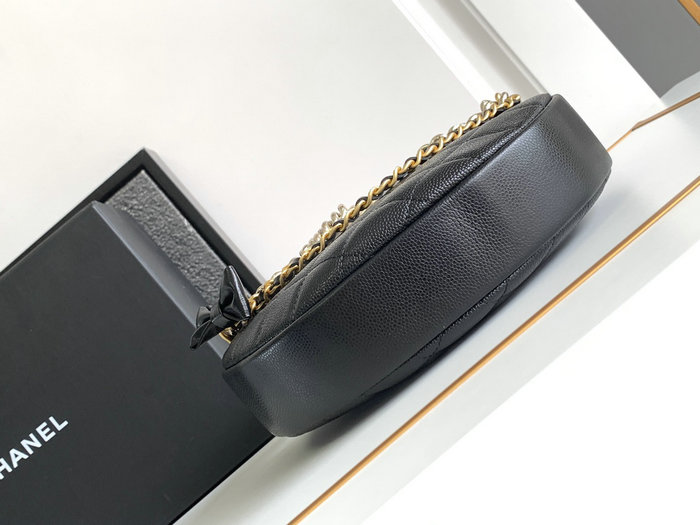 Chanel Grained Calfskin Pouch Black AP3943